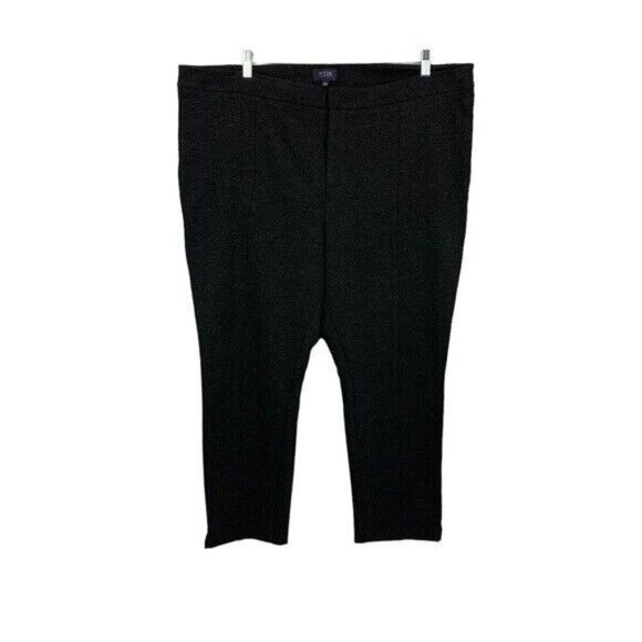 NYDJ Gray Ponte Knit Pants Lift Tuck Technology Pull On Style 22W Plus Stretch - Picture 1 of 8
